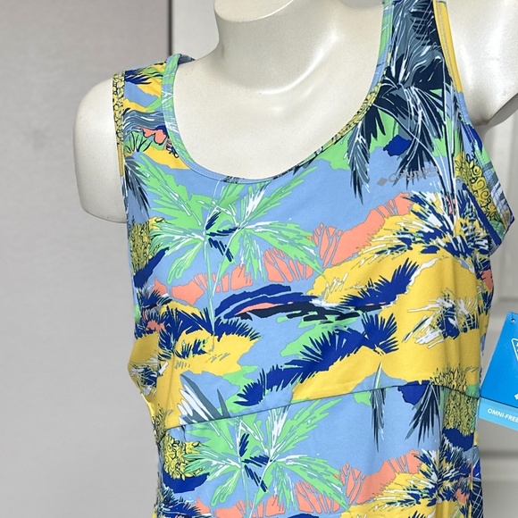 NWT COLUMBIA Multicolor Sleeveless XL Women Casual Run-About-Town or Beach Dress - Picture 3 of 11